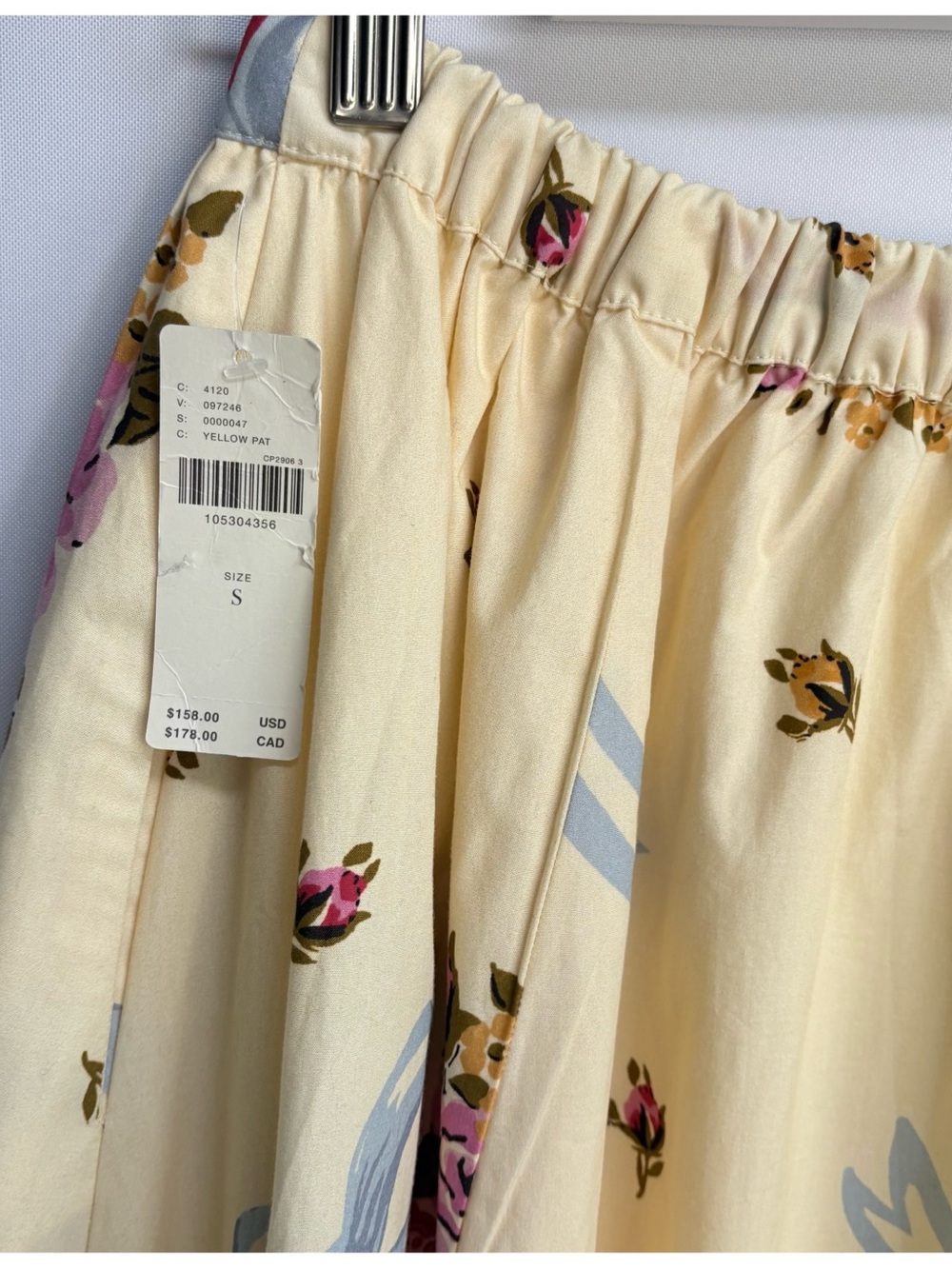 NWT Anthropologie Maeve Jacie Poplin Vintage Heart Floral Print Maxi Skirt S - Picture 15 of 17